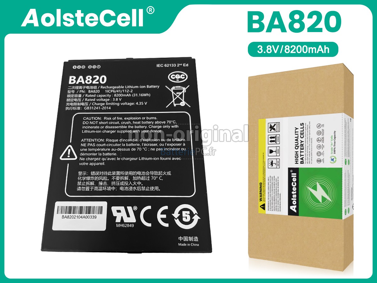 batterie pour UniStrong BA820(1ICP6/41/112-2)