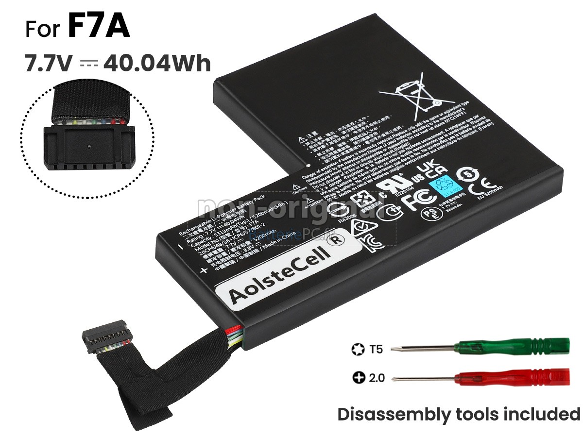 batterie pour Valve F7A