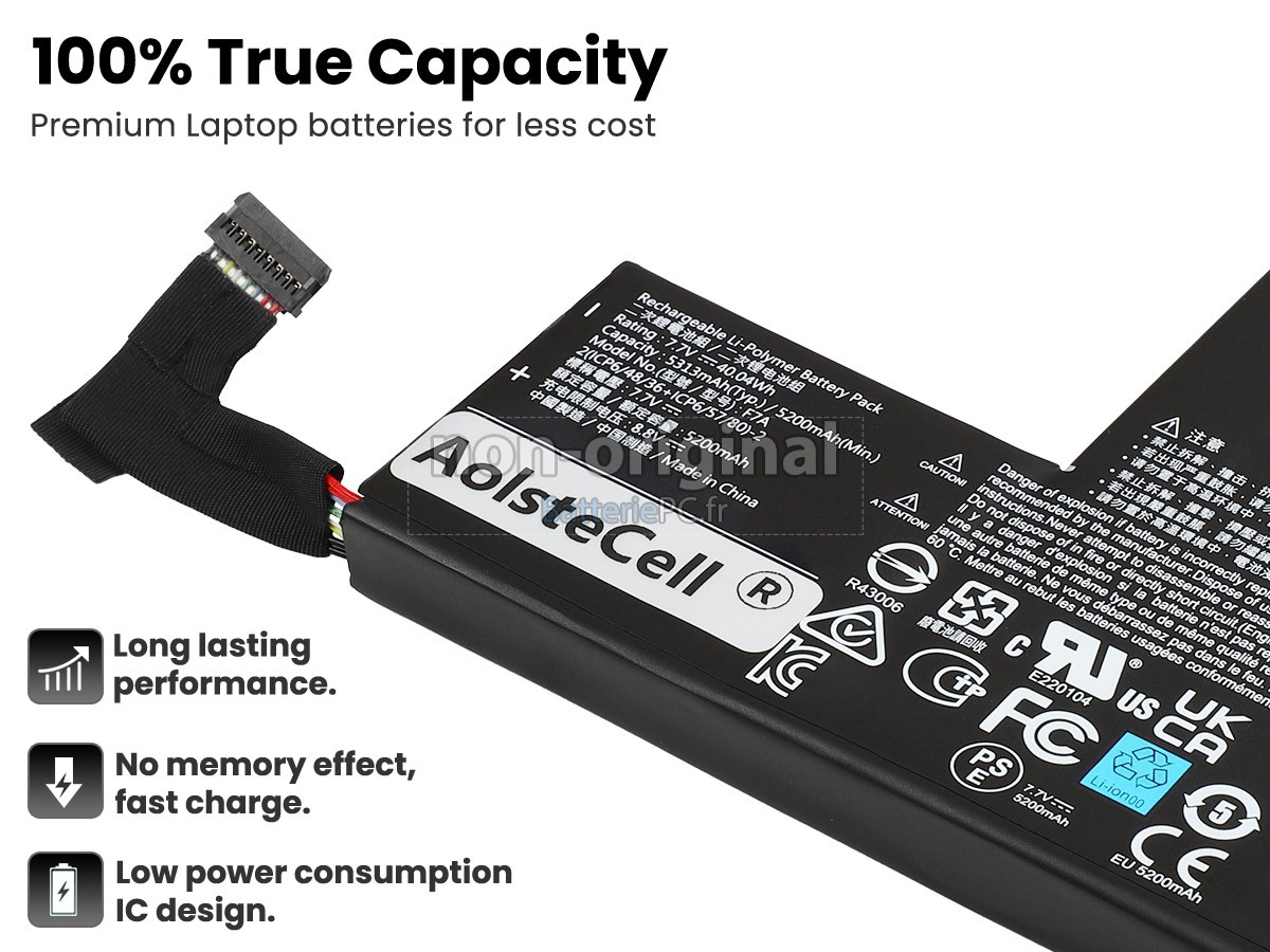 batterie pour Valve F7A