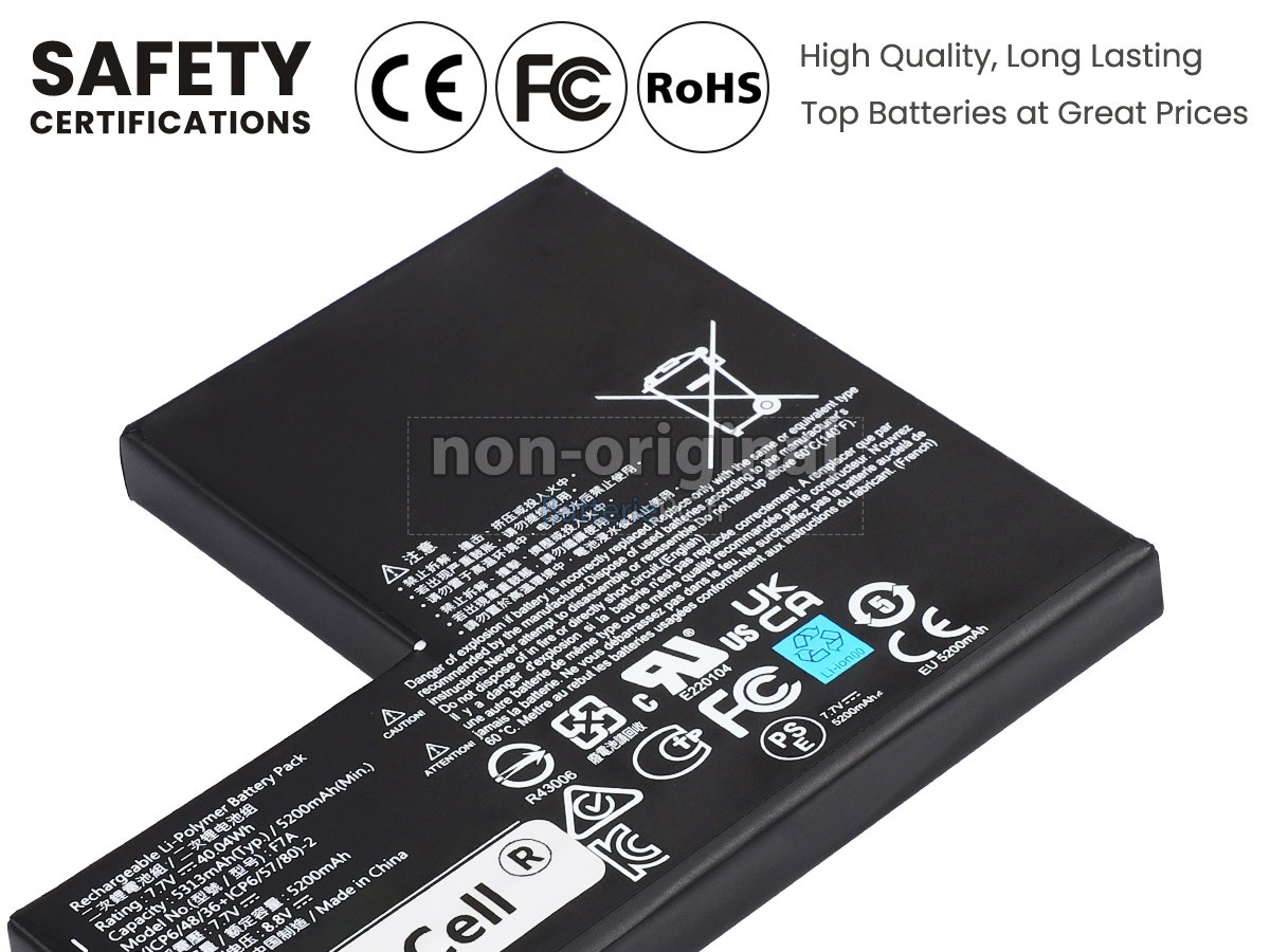 batterie pour Valve F7A