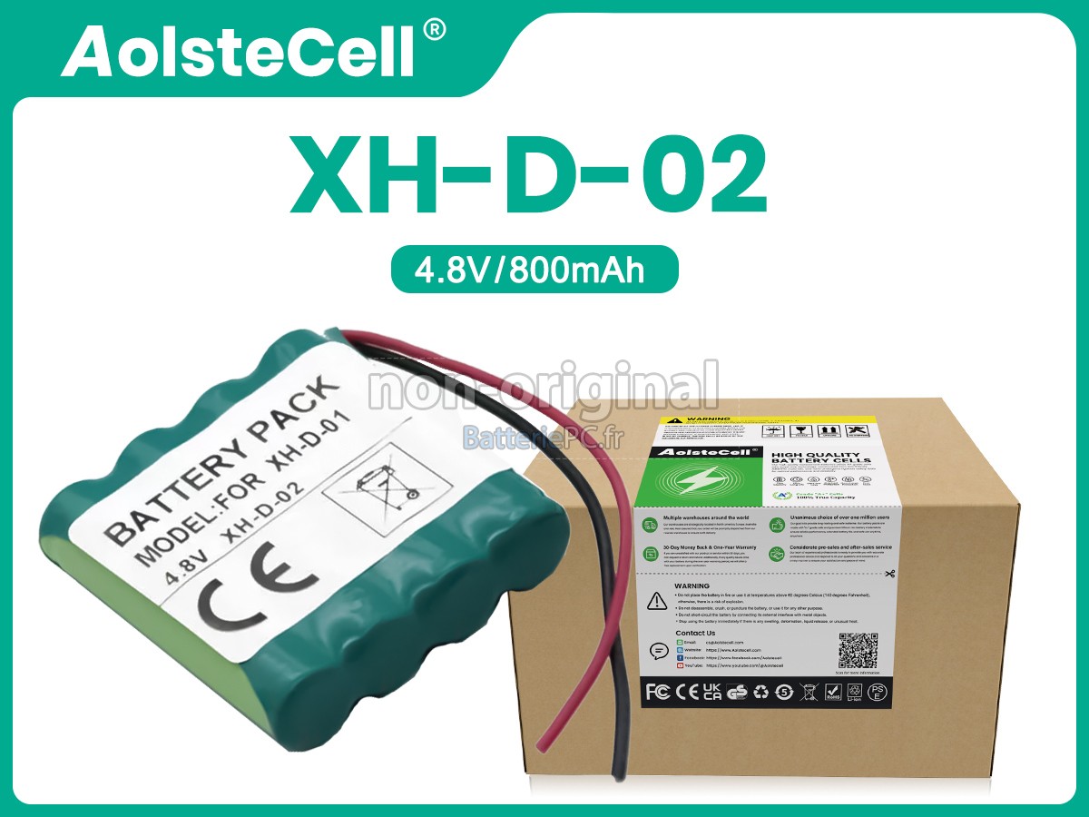 batterie pour Vanhou XH-D-01