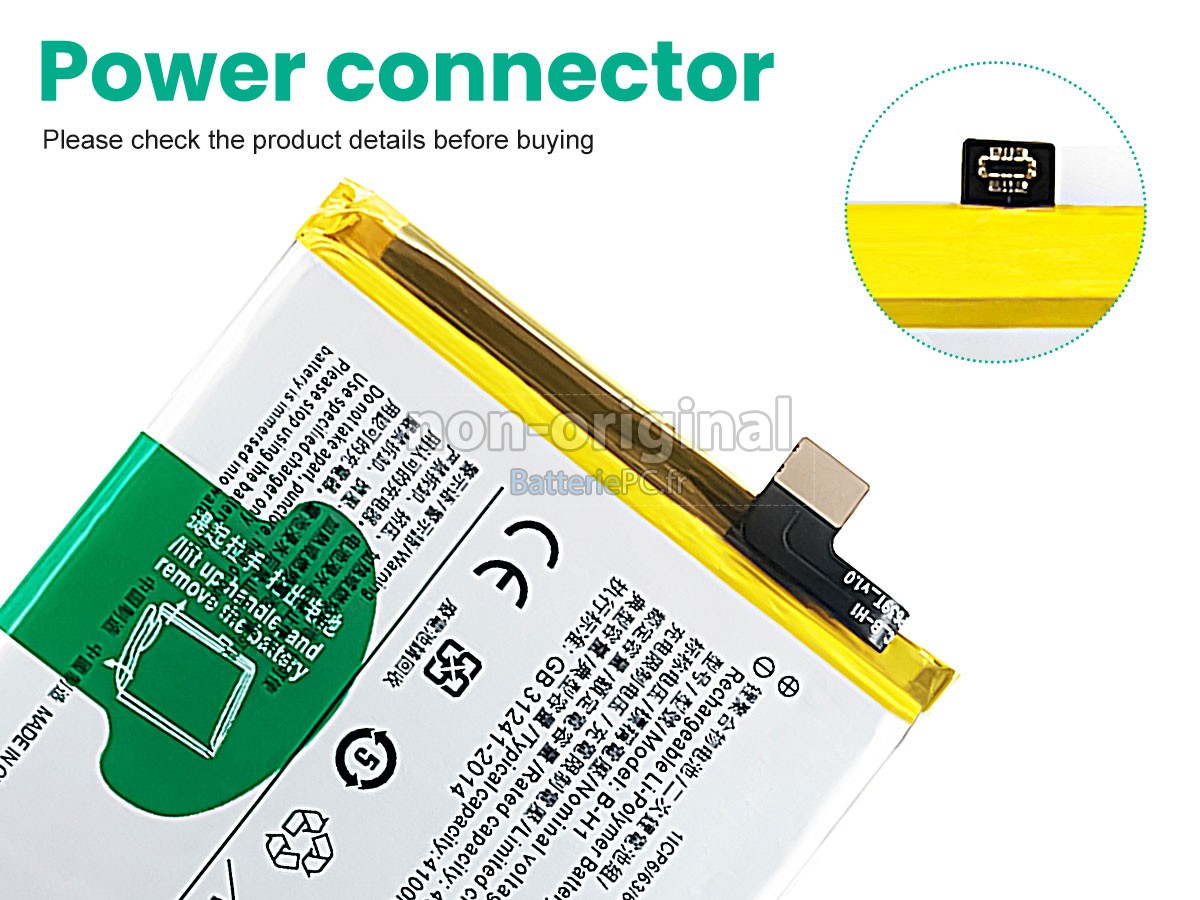 batterie pour Vivo V17 PRO 1910