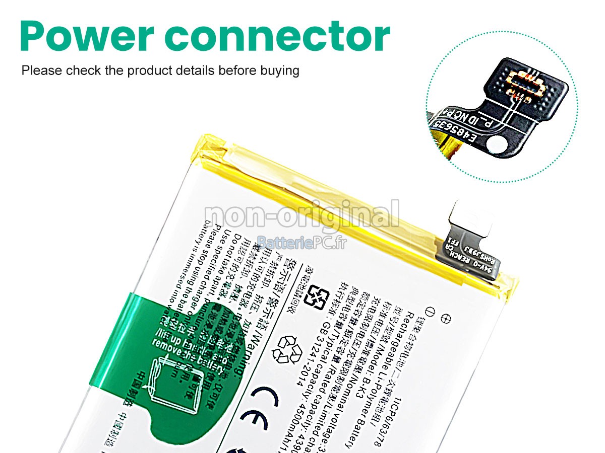 batterie pour Vivo S1 PRO 1920
