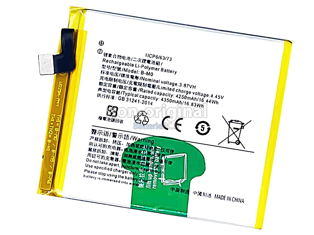 batterie pour Vivo X50E V1930