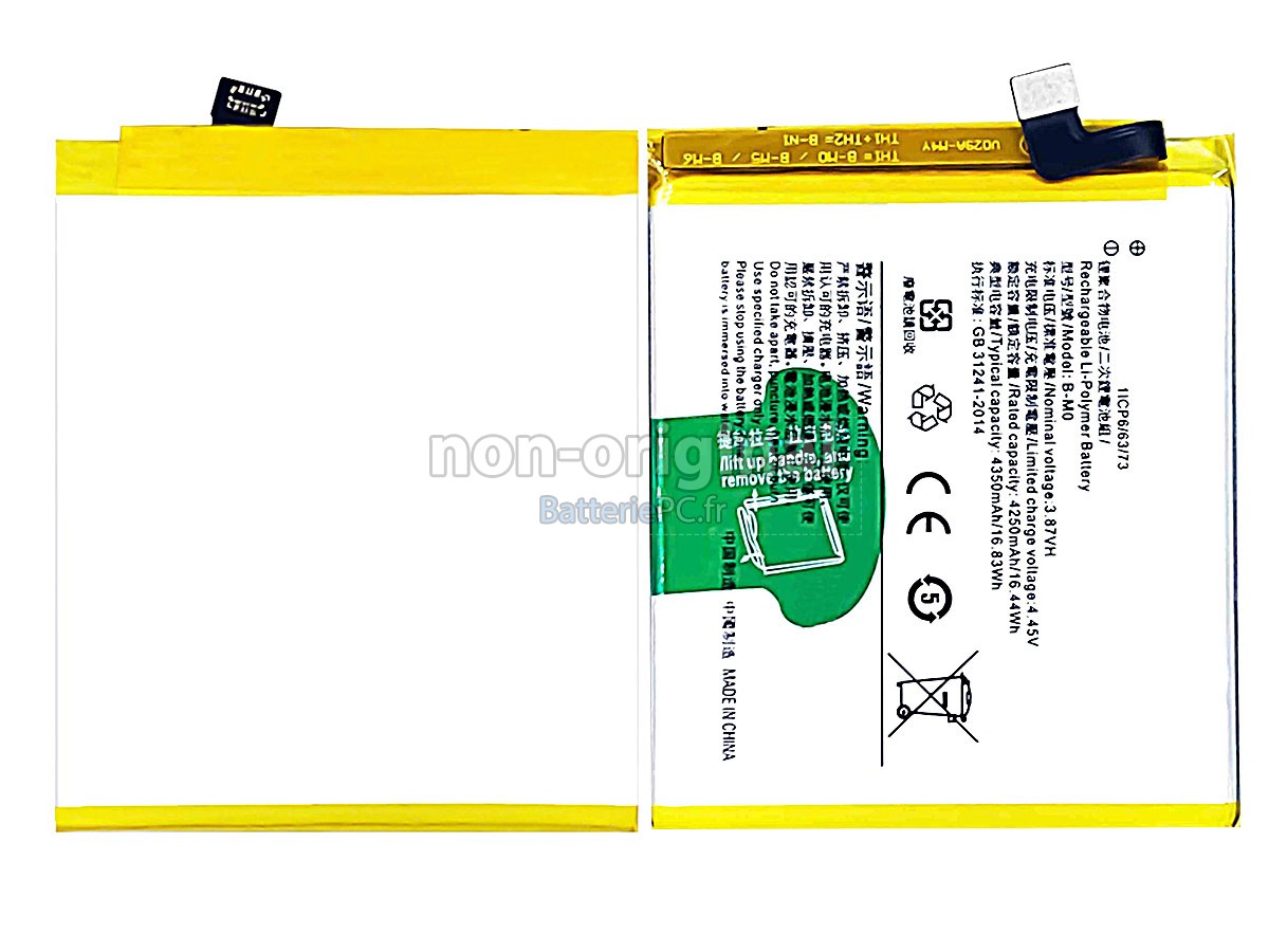 batterie pour Vivo X50E V1930