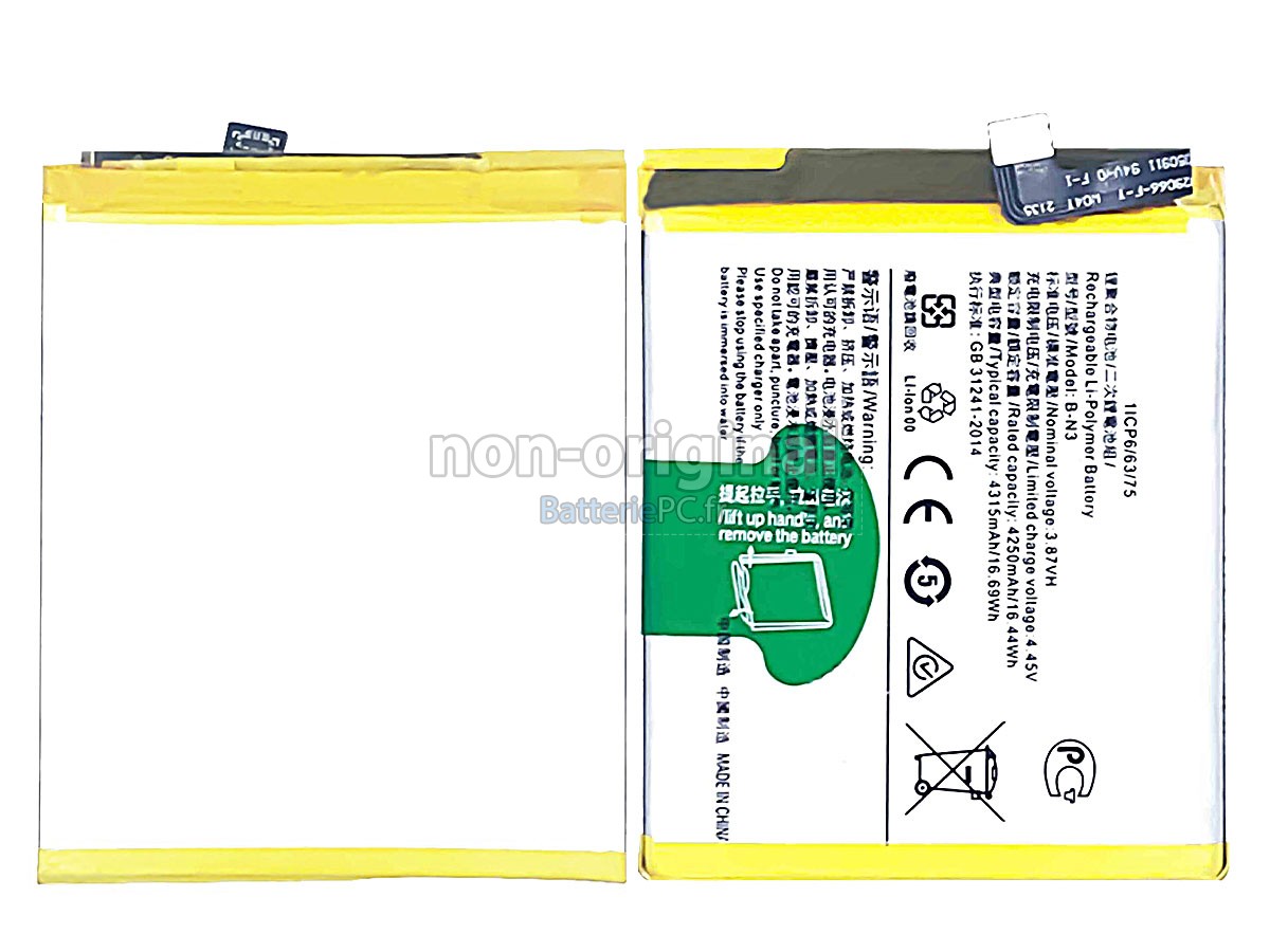 batterie pour Vivo X50 PRO 2006
