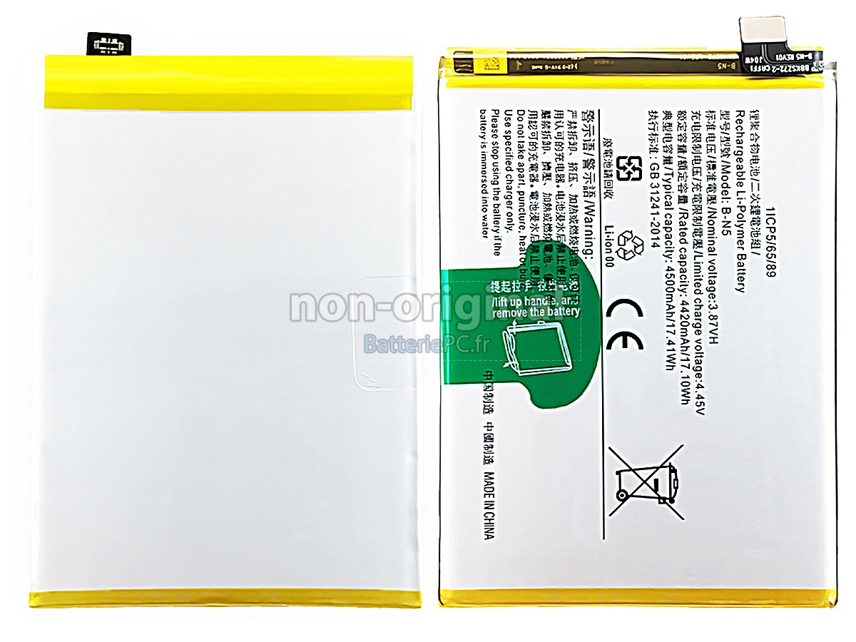 batterie pour Vivo X50 LITE 1937