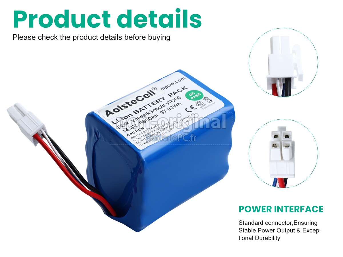 batterie pour Vorwerk Kobold VR200