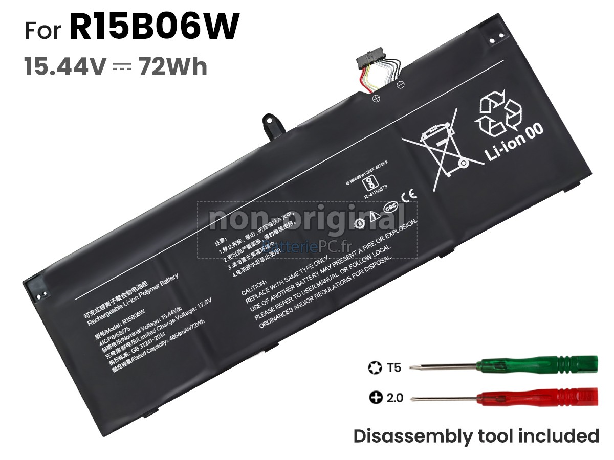 batterie pour XiaoMi REDMI BOOK PRO 15 2022