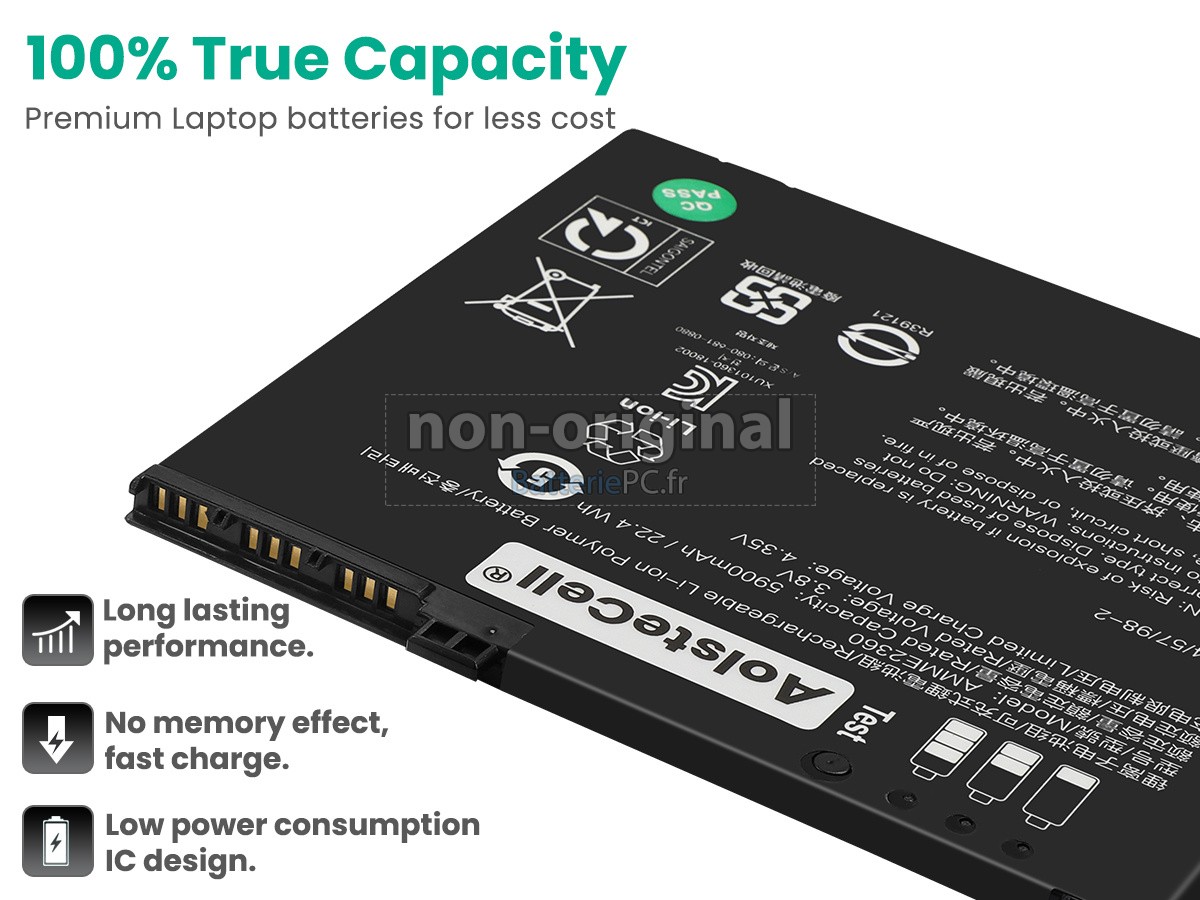 batterie pour Zebra AMME2360(1ICP4/57/98-2)