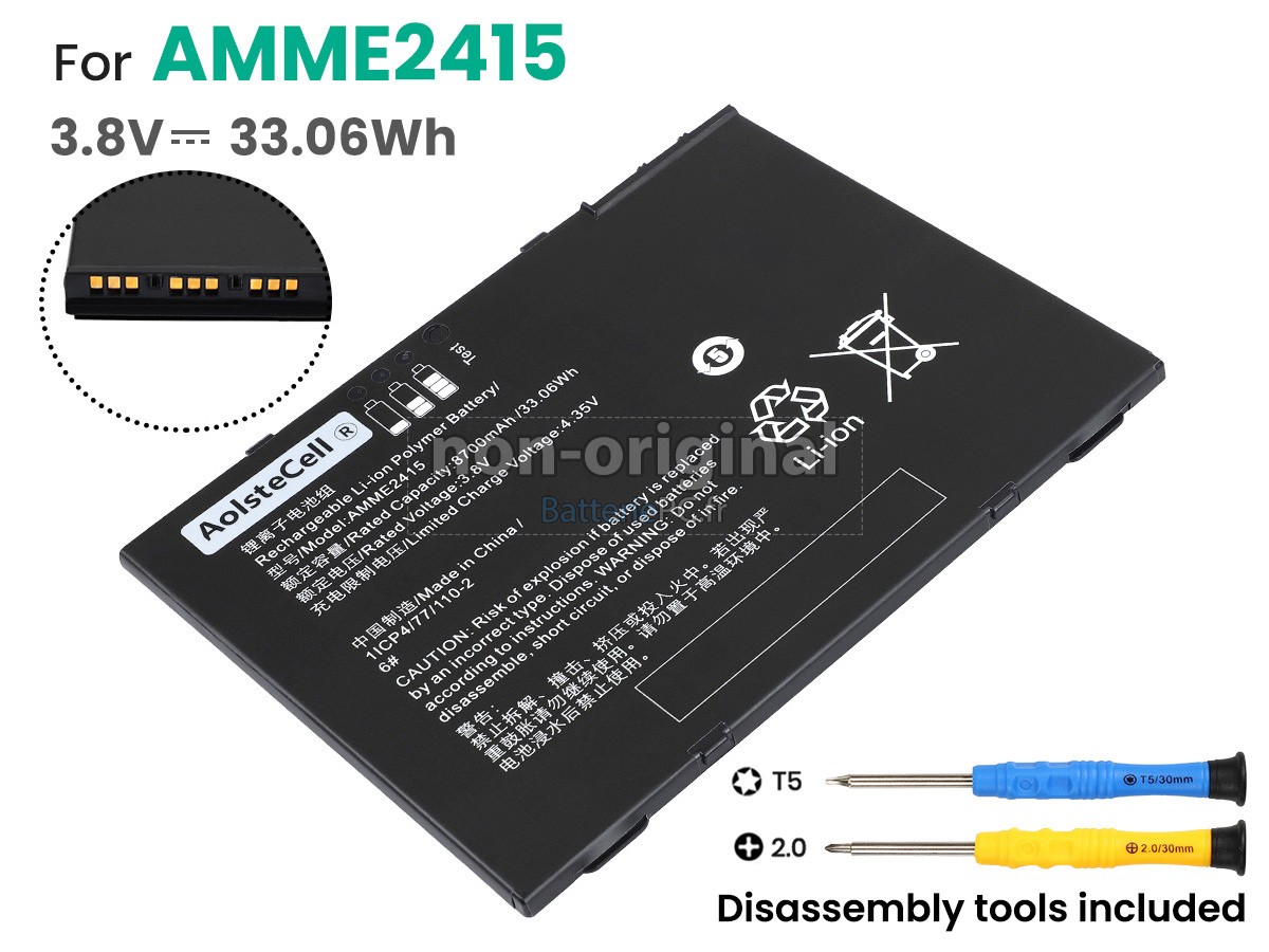 batterie pour Zebra AMME2415(1ICP4/77/110-2)