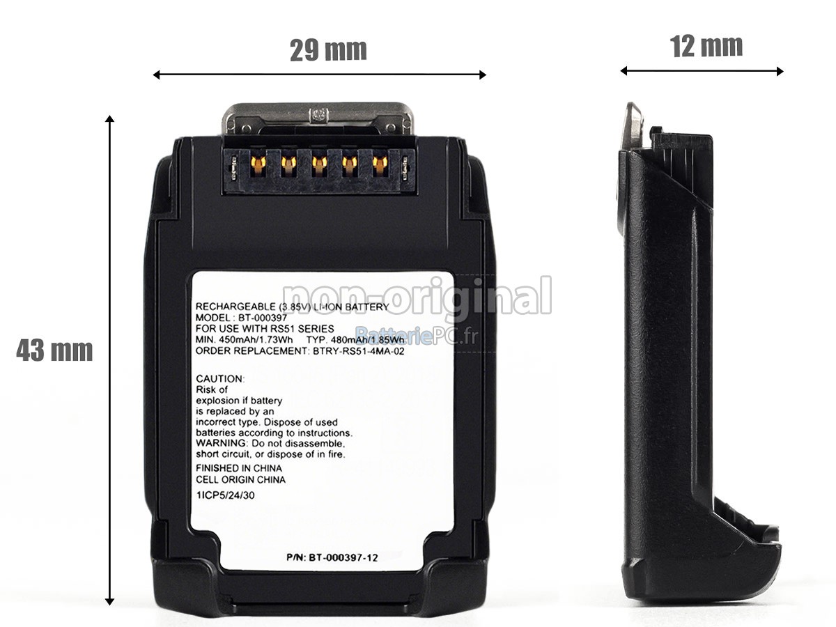 batterie pour Zebra BT-000397-12
