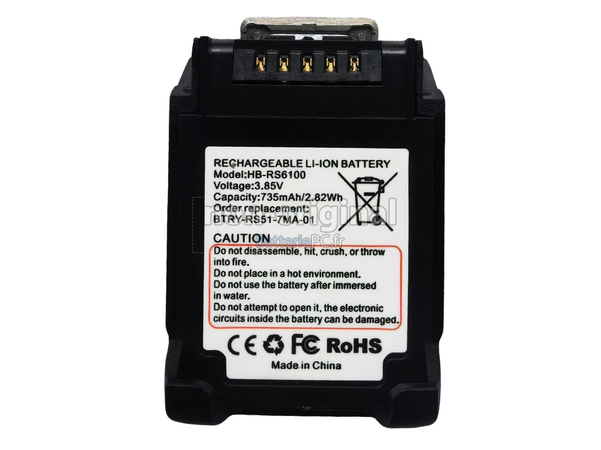 batterie pour Zebra RS51