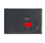 À l'arrière de l'ordinateur portable