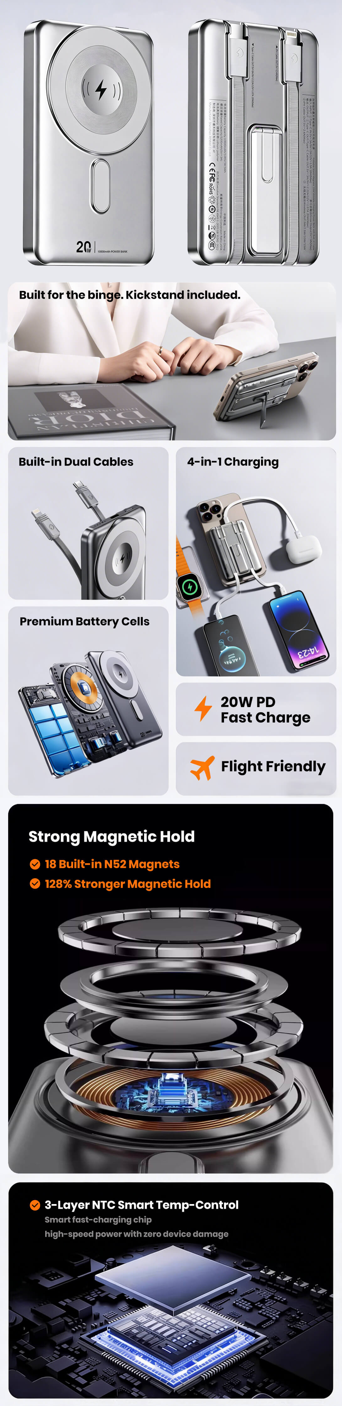 Batterie externe 20W 10000mAh CX-2